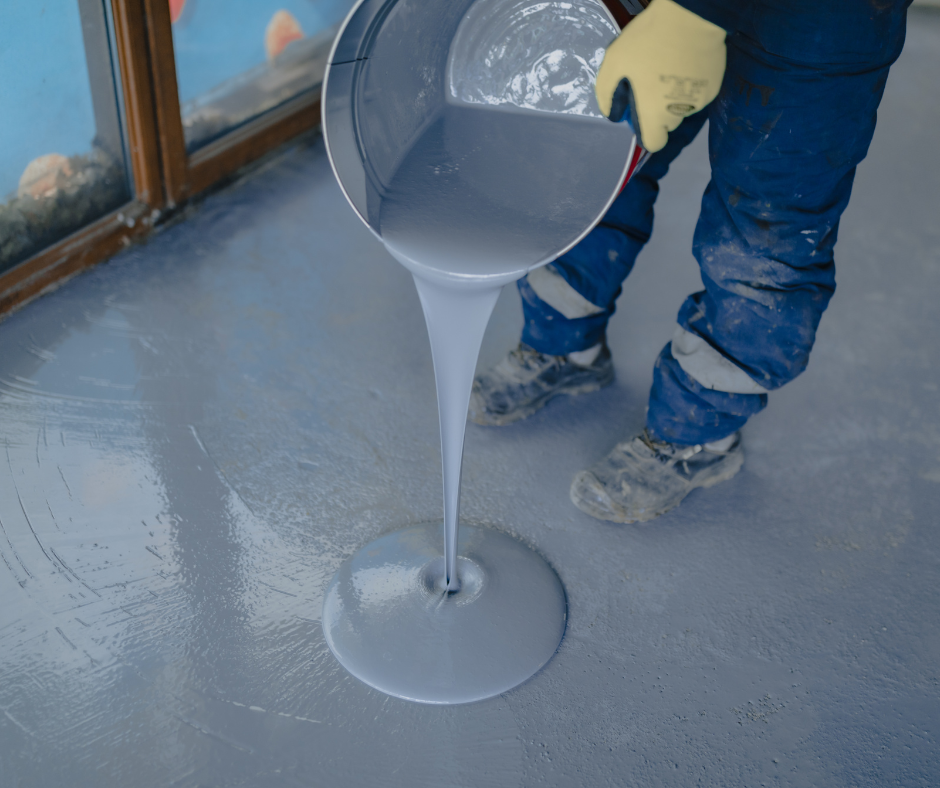 Pouring Garage Floor Paint