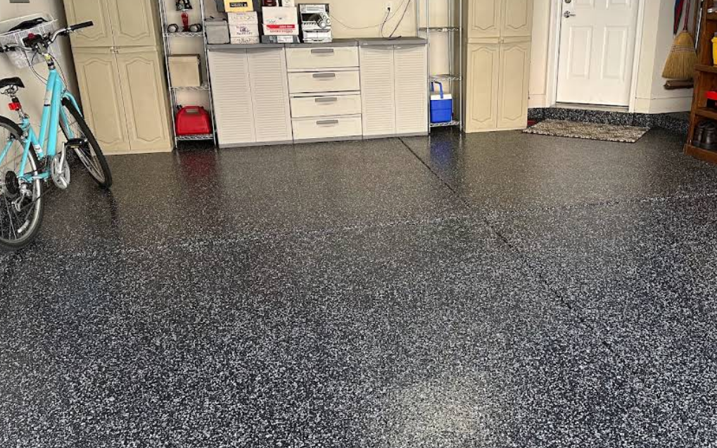 Garage Force Floor Coating in Garage