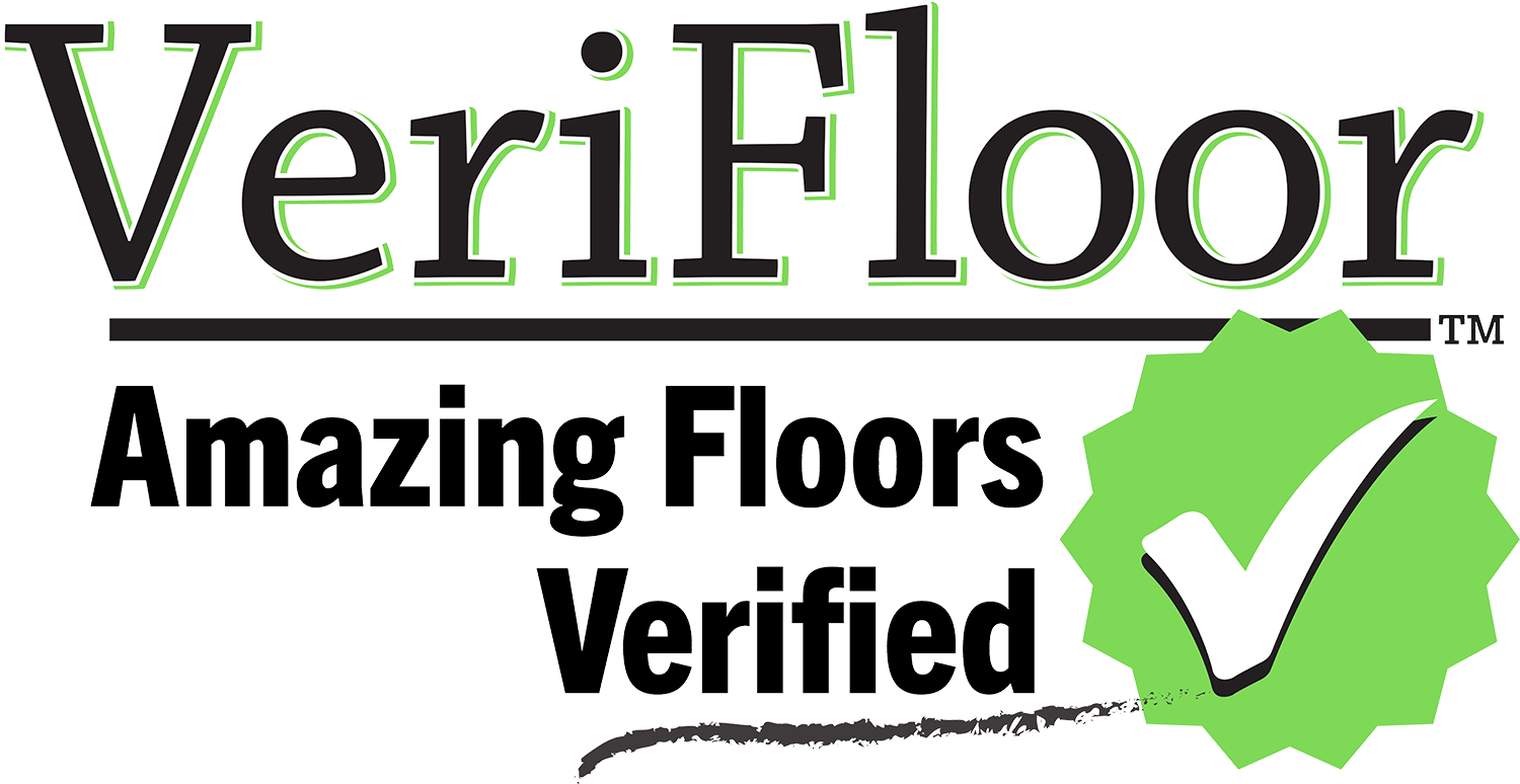 The official Garage Force VeriFloor system certification stamp.